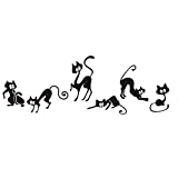 Wall Stickers for Bedroom，AliExpress Best Selling Cute cat Waist line Living Room Wall Stickers can be Removed JD1098，Wall Stickers