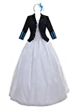 Anime Black Butler Elizabeth Midford Lizzy Cosplay Costume Theatre Swallowtail Halloween Costume Full Set (Female M)