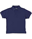Universal School Uniform Baby Boys Short Sleeve Pique Polo Navy Blue Size 3T