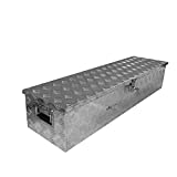 AutoForever 1 Pcs 49' Aluminum Camper Tool Box W/Lock Pickup Truck Bed ATV Trailer Storage, Silver