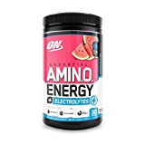 Optimum Nutrition Amino Energy + Electrolytes - Pre Workout, BCAAs, Amino Acids, Keto Friendly, Energy Powder -Watermelon Splash, 30 Servings