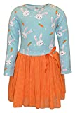 Unique Baby Girls Easter Bunny Carrot Tutu Skirt Dress (2t, Carrot)