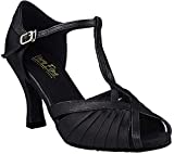 Very Fine Dance Shoes 2707 (Competition Grade) 3-inch Heel - Black - 6