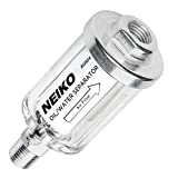 Neiko 30252A Water and Oil Separator for Air Line, 1/4' NPT Inlet and Outlet, 90 psi