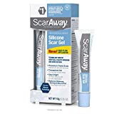 ScarAway 100% Medical-Grade Silicone Scar Gel for Face, Body, Surgical, Burn, Hypertrophic Scars, Keloids and Acne Scar Treatment, 0.35 Ounces (10 Grams)