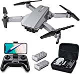 Tomzon D25 4K Drone with Camera for Adults, Foldable Drone for Kids Beginners with Optical Flow Positioning, Headless Mode, Hand Gesture Photographing, 3D Flips, 2 Batteries for Indoor and Outdoor