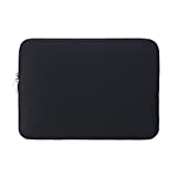 RAINYEAR Laptop Sleeve Case Compatible with 13.3 Inch MacBook Air Pro Touch Bar for 13.3' Notebook Computer Tablet Chromebook 13' Soft Cover Protective Case Zipper Carrying Bag(Black)
