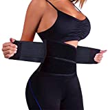 Waist Trainer Belt for Women Waist Cincher Trimmer Slimming Body Shaper Sport Girdle Weight Loss Belt (Black,Medium)