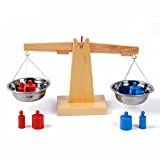 Montessori Wooden Balance Beam Weighing Scale Early Childhood Education Tools Montessori Early Development Toy Montessori Materials