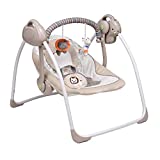 Soothing Portable Swing Comfort Electric Baby Rocking Chair with Intelligent Music Vibration Box That Can Be Used from The Beginning of The Newborn (Khaki)