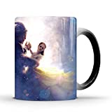 Beauty and the Beast Heat-sensitive Color Changing Coffee Mugs for Kids Halloween Christmas birthday gift