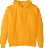 Hanes Men's Pullover EcoSmart Fleece Hooded Sweatshirt, gold, 3XL