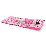 Disney Minnie Mouse Padded Toddler Easy Fold Nap Mat With Attached Pillow Case - Pink,Aqua