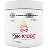 Keto K1000 Electrolyte Powder | Boost Energy & Beat Leg Cramps | No Maltodextrin or Sugar | Raspberry Lemon | 50 Servings