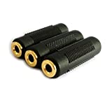3.5mm Stereo Jack to 3.5mm Stereo Jack Female to Female Adapter Connector Gold Plated (3 Pack)