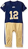 FAST ASLEEP NCAA Pittsburgh Panthers Boys Infant Football Uniform Pajamas, 3-6 Months, Navy/Gold