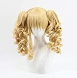 SpeedBeauty Anime Black Butler Elizabeth Blonde Ponytail Curly Cosplay Wig