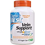 Doctor's Best Vein Support with Diosvein & Menaq7, Circulation & Vein Support for Healthy Legs, Non-GMO, Gluten Free, Vegan, Soy Free, 60 Veggie Caps