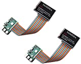 SamIdea 2-Pack 40pin Male to Female IDC GPIO Rainbow Ribbon Cable Jumper Wire for Raspberry Pi A+/B+/3 B, 20cm/8'