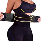 Slimerence Sweat Waist Trimmer Lumbar Support Belt Waist Trainer Belt for Weight Loss Adjustable Sauna Ab Belt Shapewear Slimming Body Shaper Belt Sport Girdle Belt Pain Relief, Small