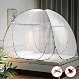 AMMER Pop Up Mosquito Net Tent, Foldable Bed Canopy Double Door with Bottom for Bed Travel Camping Outdoor(79 x71x59 inch)