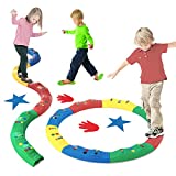 Artoflifer Kids Indoor and Outdoor Balance Beam Balance Blocks Gym Toys for Kids Promote Balance, Strength, Coordination Toddler Obstacle Course Floor Games for Kids Preschool Learning Toy 8 Pieces