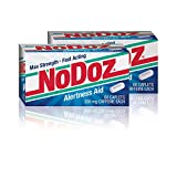 NoDoz 200mg Maximum Strength Alertness Aid, 60 Caplet Twin Pack