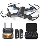 GPS Drone with 4K Camera for Adults, Dual Camera 5G WiFi FPV Live Video Foldable Drone 30mins Flight Time,120°Wide-Angle Auto Return Follow Me, Easy for Beginner