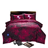 A Nice Night 3D Galaxy Blanket Comforter Bedding Sets Home Textile with Comforter Pillowcase