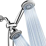 AquaStorm by HotelSpa 30-Setting SpiralFlo 3-Way HIGH PRESSURE Luxury Shower Head/Handheld Showerhead Combo with Water Saving Economy Mode/Chrome