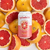 Spindrift Sparkling Water, Grapefruit Flavored, Made with Real Squeezed Fruit, 12 Fl Oz Cans, Pack of 24 (Only 15 Calories per Seltzer Water Can)