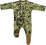 TC U.S. Navy Baby Boys NWU Camo Crawler with Recruit Boots (3-6 Months)
