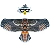 D.Q.Z Kids Eagle-Wings Bird Costume and Mask for Boys Girls Halloween Dress Up (Gray)