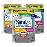 Similac Pro-Advance Non-GMO Infant Formula with Iron, with 2’-FL HMO, for Immune Support, Baby Formula, Powder, (One-Month Supply), 2.25 Pound (Pack of 3)