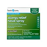 Amazon Basic Care Allergy Relief Nasal Spray, Fluticasone Propionate (Glucocorticoid), 50 mcg Per Spray, 1.62 Fluid Ounces