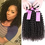 Original Queen 100% Brazilian Unprocessed Virgin Kinky Curly Human Hair Weave 3 Bundles Deep Curly Hair Extensions Mixed Length 12 14 16inches